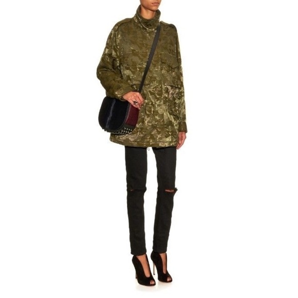 Alexander Wang Camo Jacquard Military Cargo Jacket XS - Picture 4 of 15